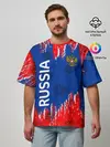 Мужская футболка оверсайз / Патриот России. Я Русский!