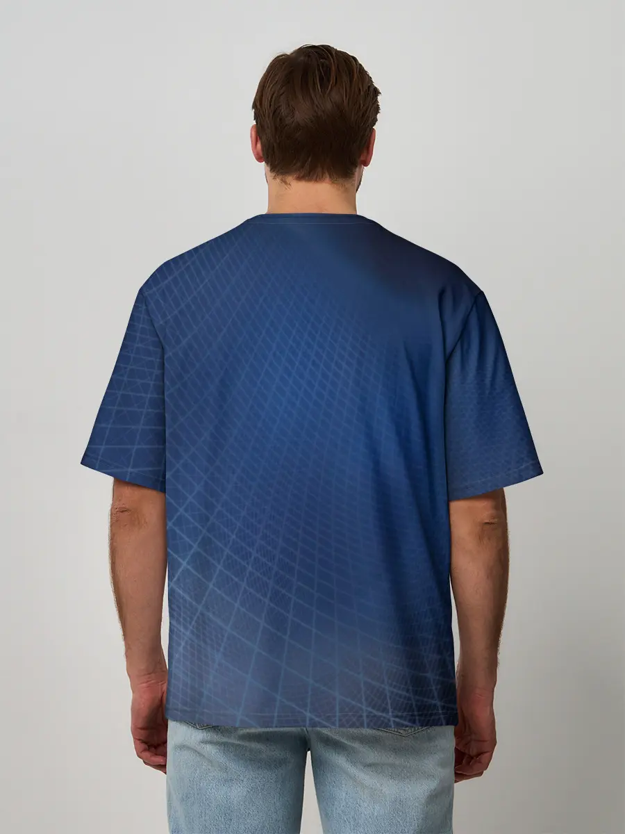 Мужская футболка оверсайз / Сеть