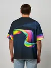 Мужская футболка оверсайз / OPTICAL ABSTRACT