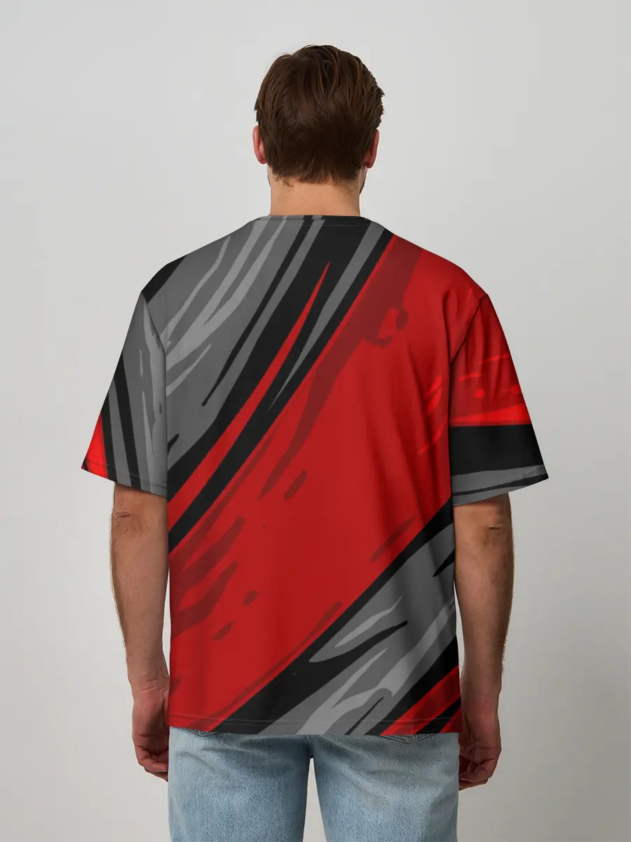 Мужская футболка оверсайз / Сиомбиотический стиль