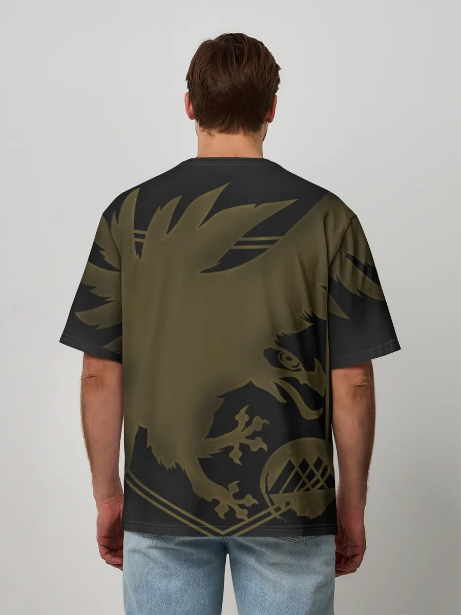 Мужская футболка оверсайз / DESTINY, WARLOCK