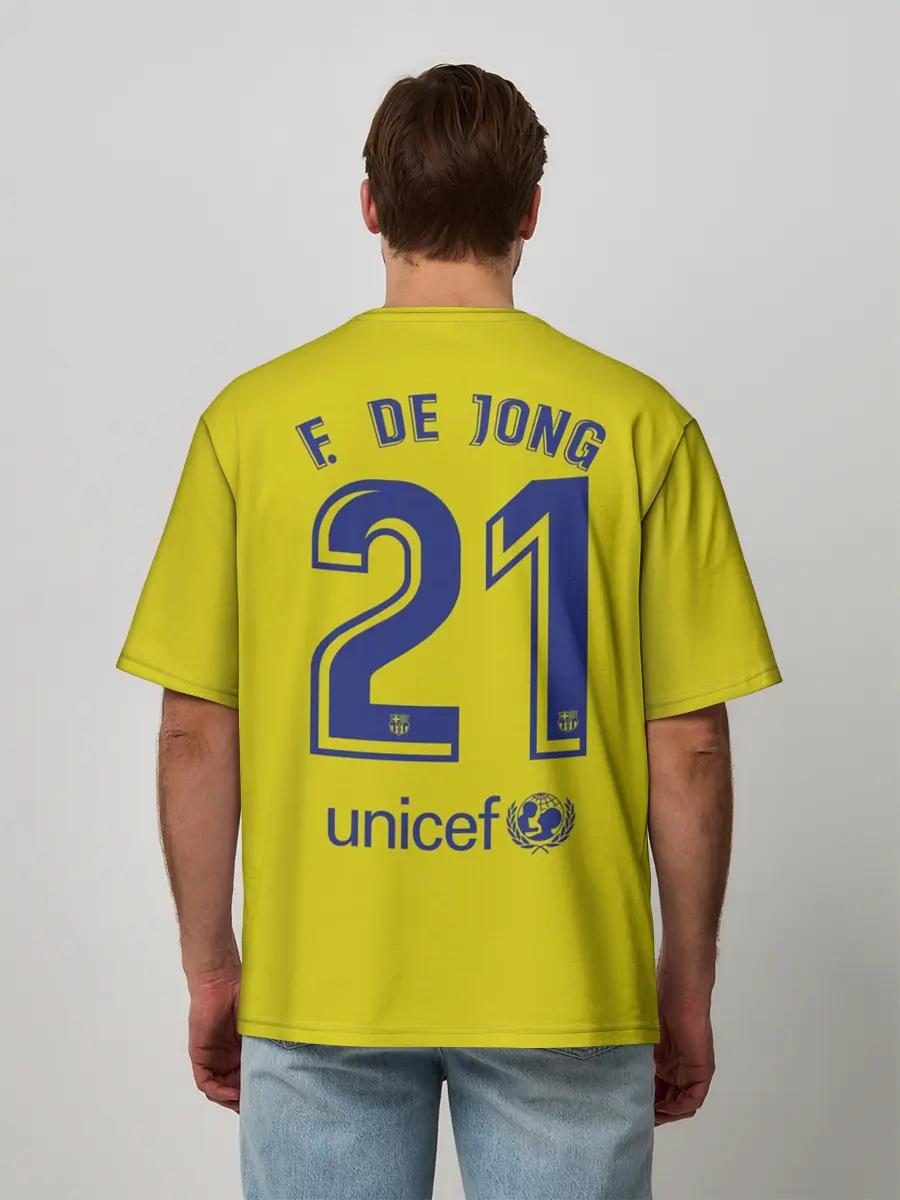 Мужская футболка оверсайз / De Jong away 19-20