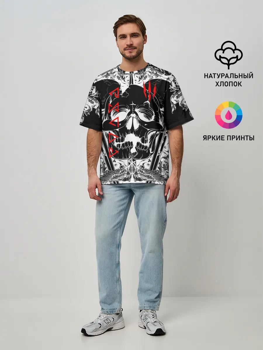 Мужская футболка оверсайз / The Witcher