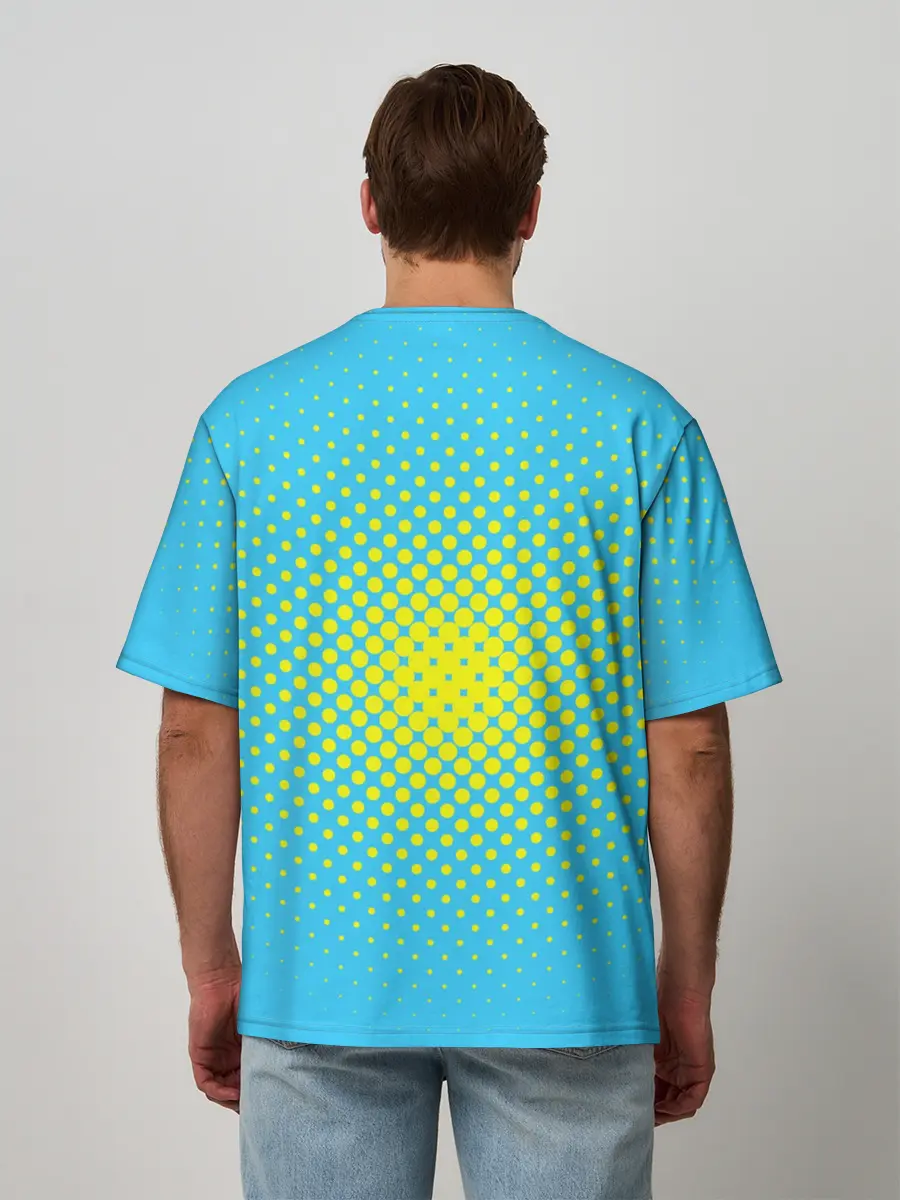 Мужская футболка оверсайз / Donut lips