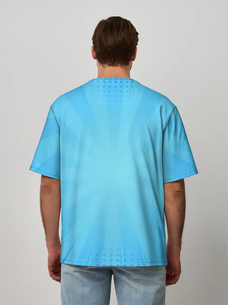 Мужская футболка оверсайз / Магна Свинг | Чёрный Клевер