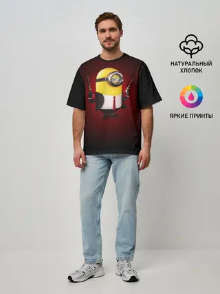 Мужская футболка оверсайз / Hitman __