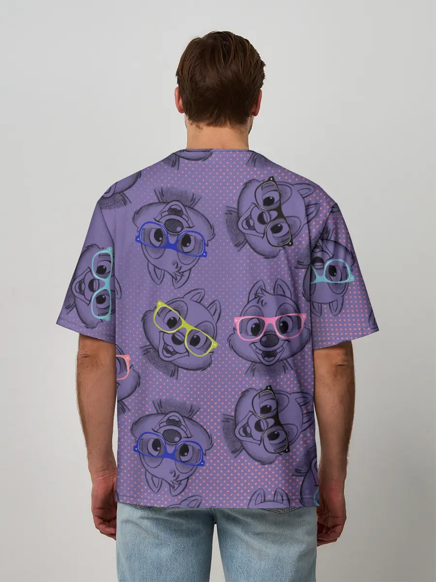 Мужская футболка оверсайз / Chip n Dale