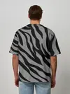 Мужская футболка оверсайз / Камуфляж Зебра