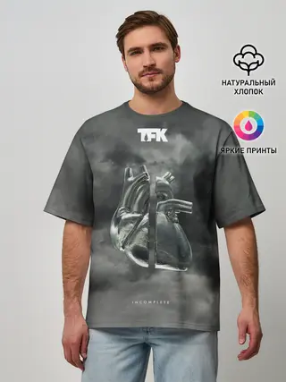 Мужская футболка оверсайз / TFK Incomplete