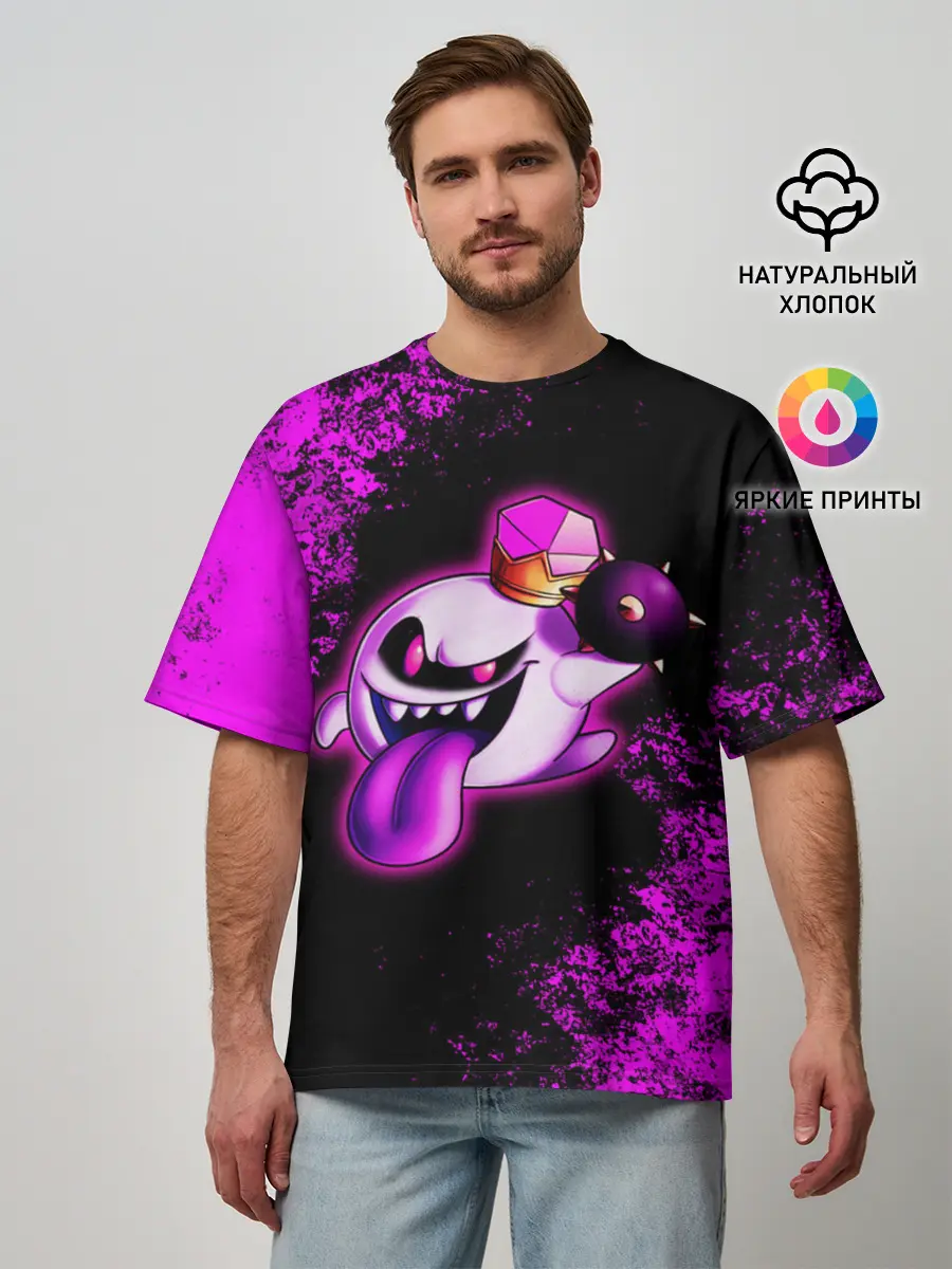 Мужская футболка оверсайз / Luigis Mansion