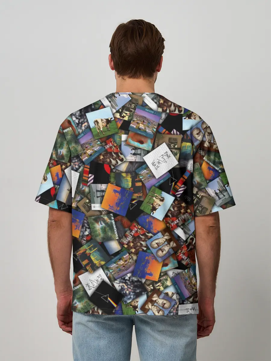 Мужская футболка оверсайз / Pink Floyd. Дискография