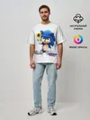 Мужская футболка оверсайз / SONIC