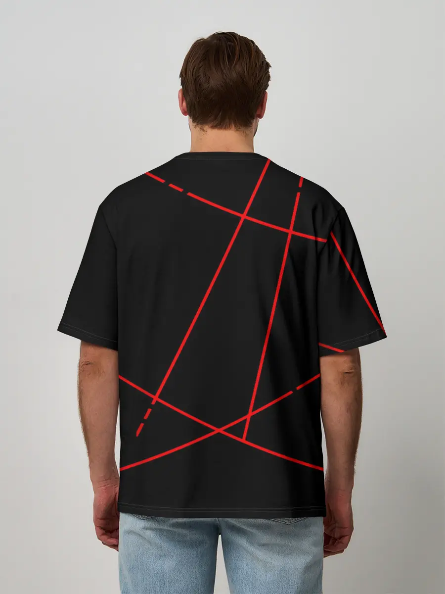 Мужская футболка оверсайз / Старшая Некома кот | Haikyuu!!