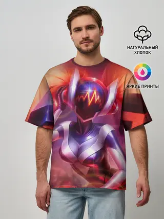 Мужская футболка оверсайз / DJ Sona | League of Legends