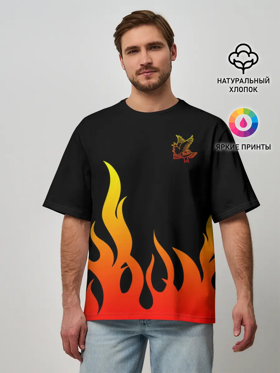 Мужская футболка оверсайз / Lil Peep