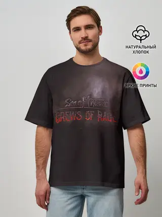 Мужская футболка оверсайз / Crews of rage