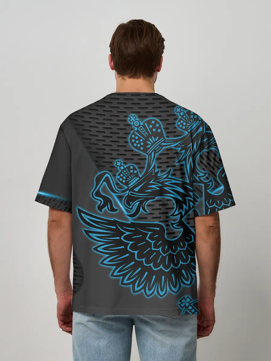 Мужская футболка оверсайз / RUSSIA Lifestyle