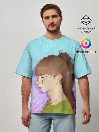 Мужская футболка оверсайз / Lalalalisa