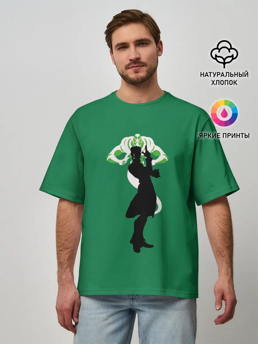 Мужская футболка оверсайз / Kakyoin. Jo Jo