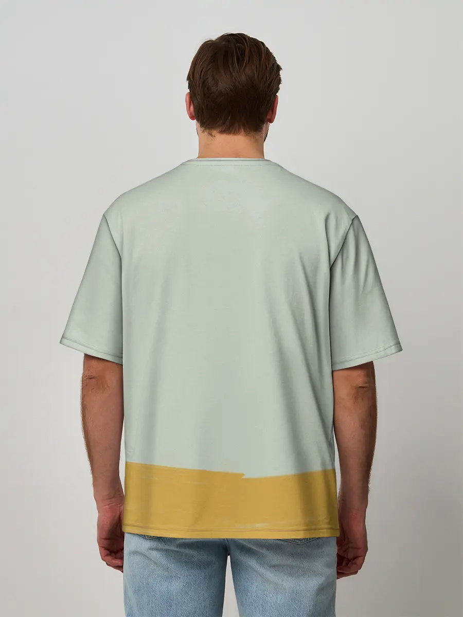 Мужская футболка оверсайз / Подсолнухи