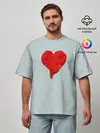 Мужская футболка оверсайз / Kanye West Heartbreak