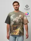 Мужская футболка оверсайз / God of War