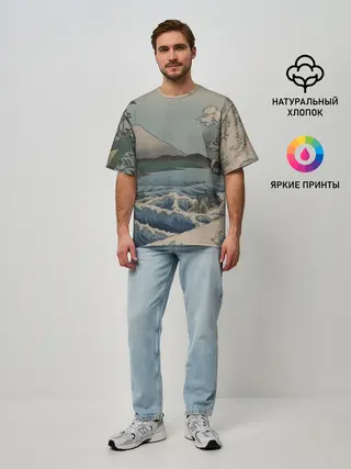 Мужская футболка оверсайз / Утагава Хиросигэ