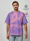Мужская футболка оверсайз / Фиолетовый ТАЙ ДАЙ