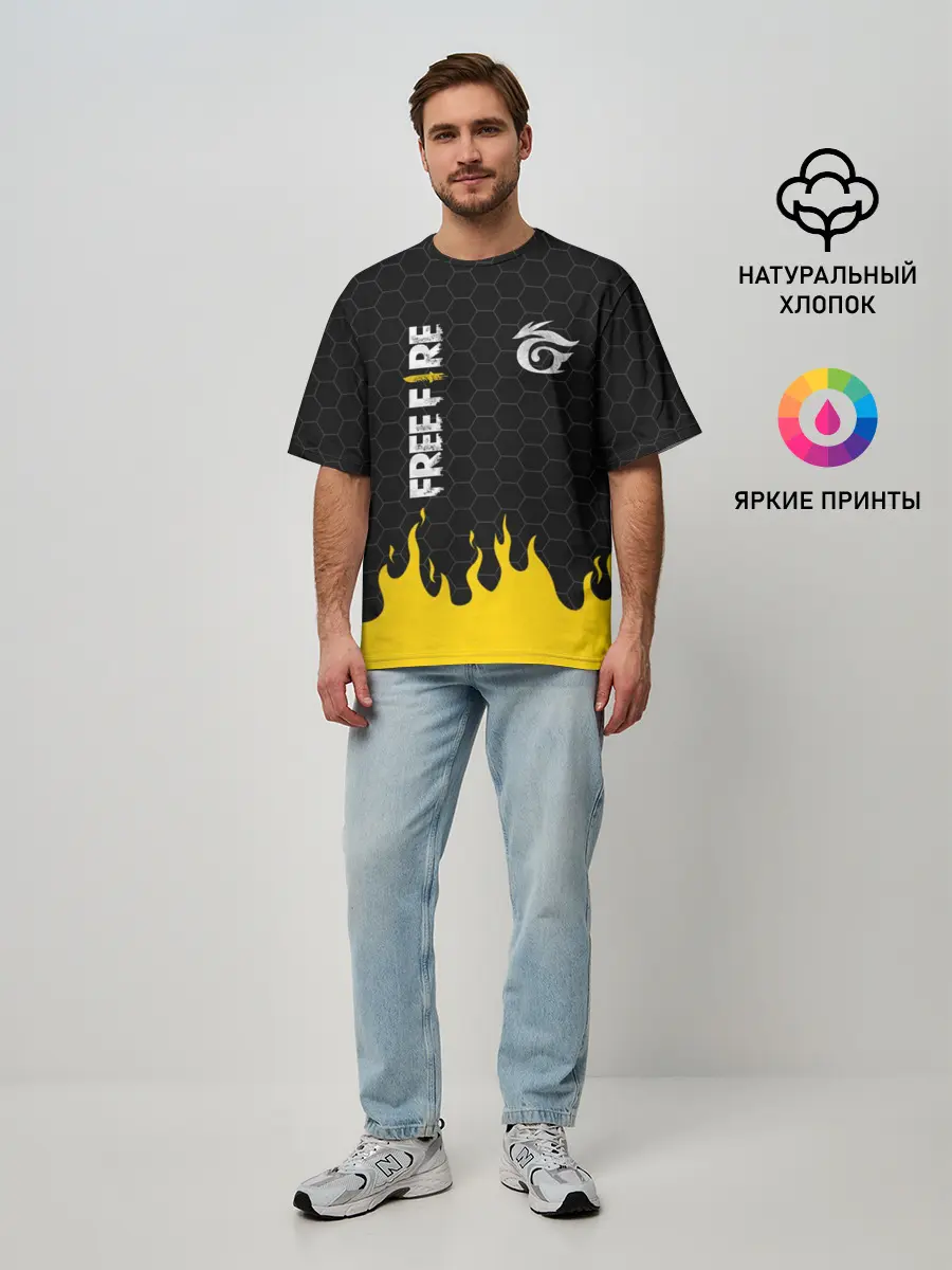 Мужская футболка оверсайз / GARENA FREE FIRE