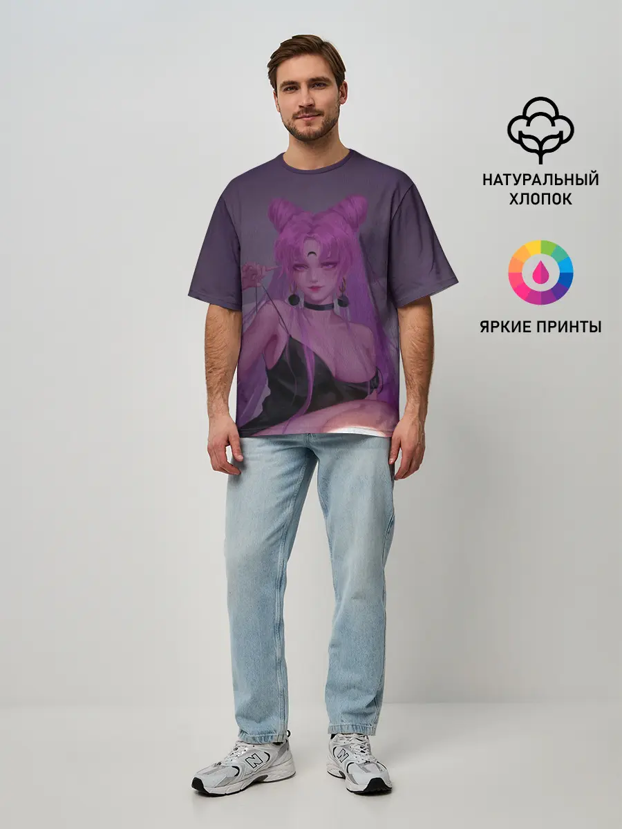 Мужская футболка оверсайз / PINK HEAR