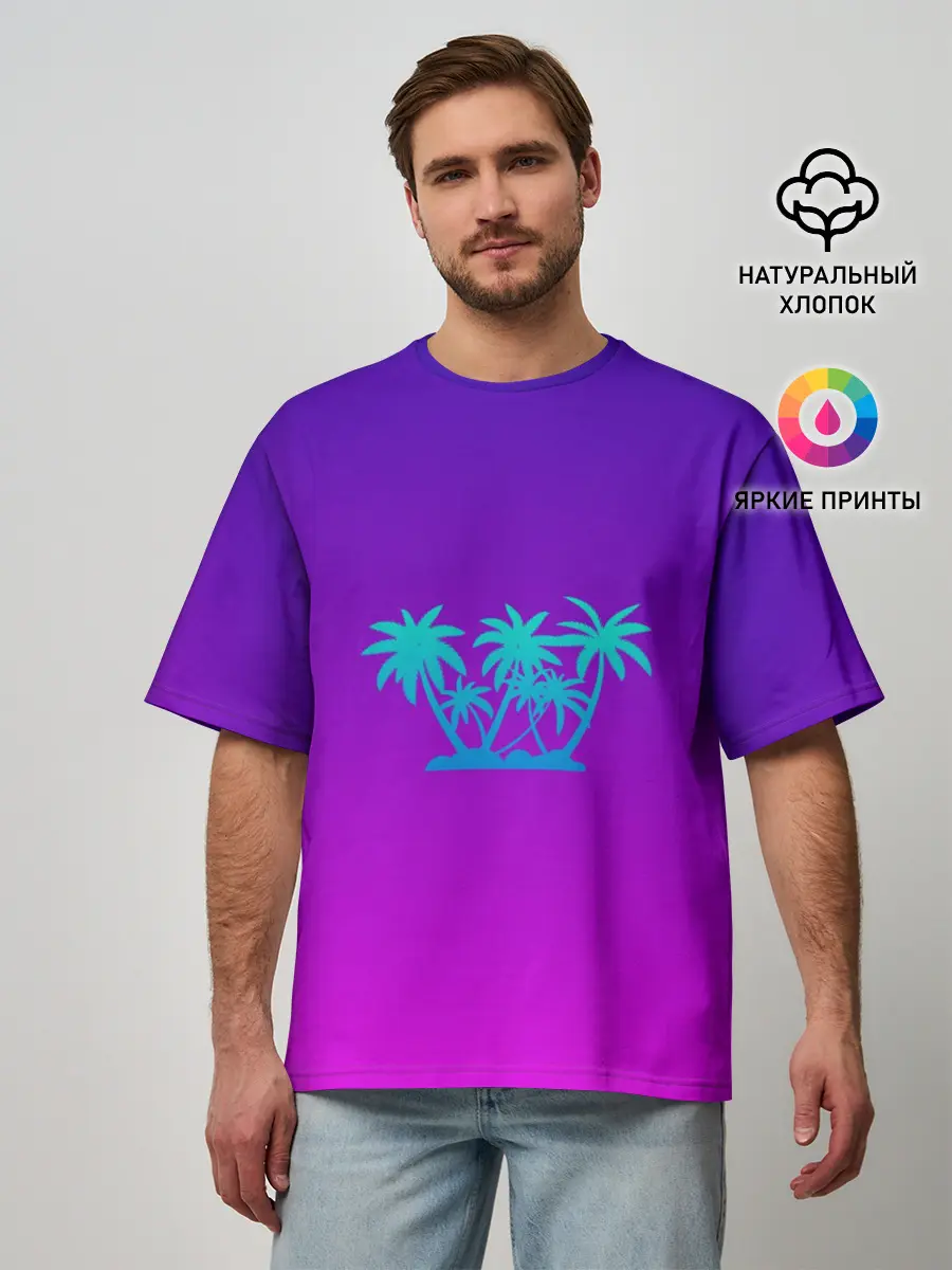 Мужская футболка оверсайз / Summer New