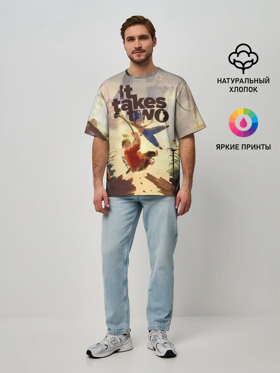 Мужская футболка оверсайз / It Takes Two | Коди и Мэй
