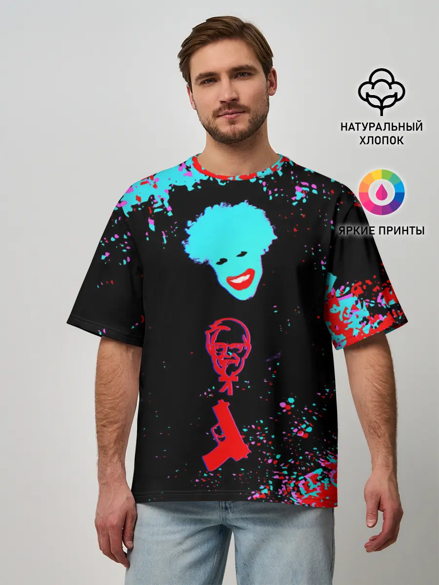 Мужская футболка оверсайз / CatboyKami / Lolisocks