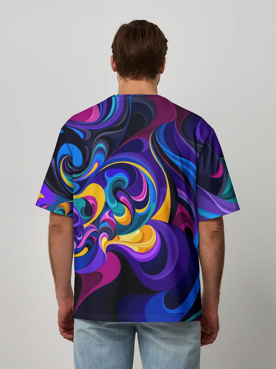 Мужская футболка оверсайз / Абстрактный Узор