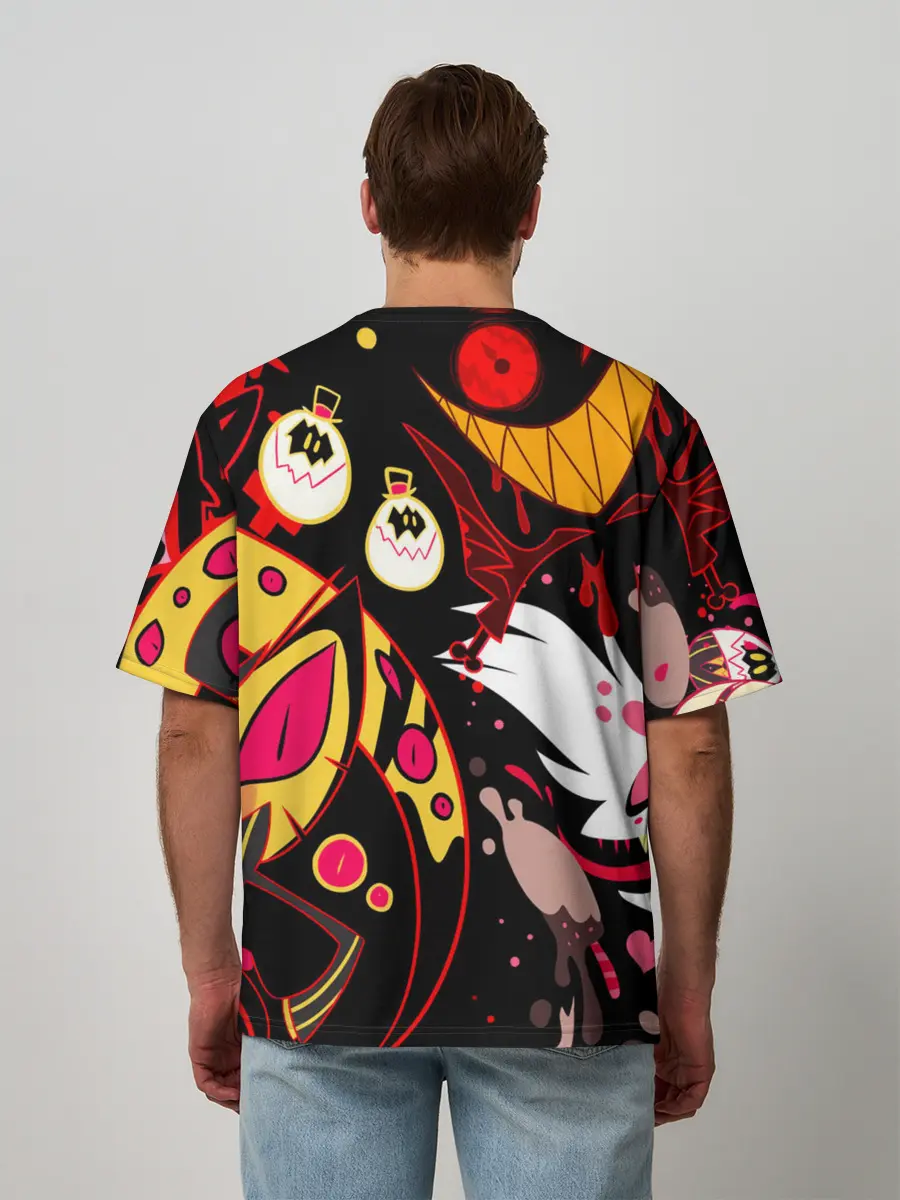 Мужская футболка оверсайз / Hazbin Hotel