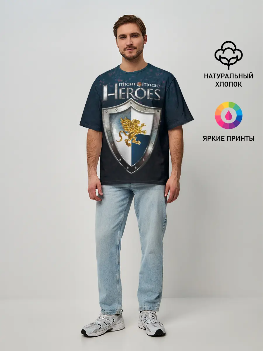 Мужская футболка оверсайз / Heroes of Might and Magic