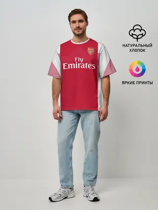 Мужская футболка оверсайз / Ozil home 18-19