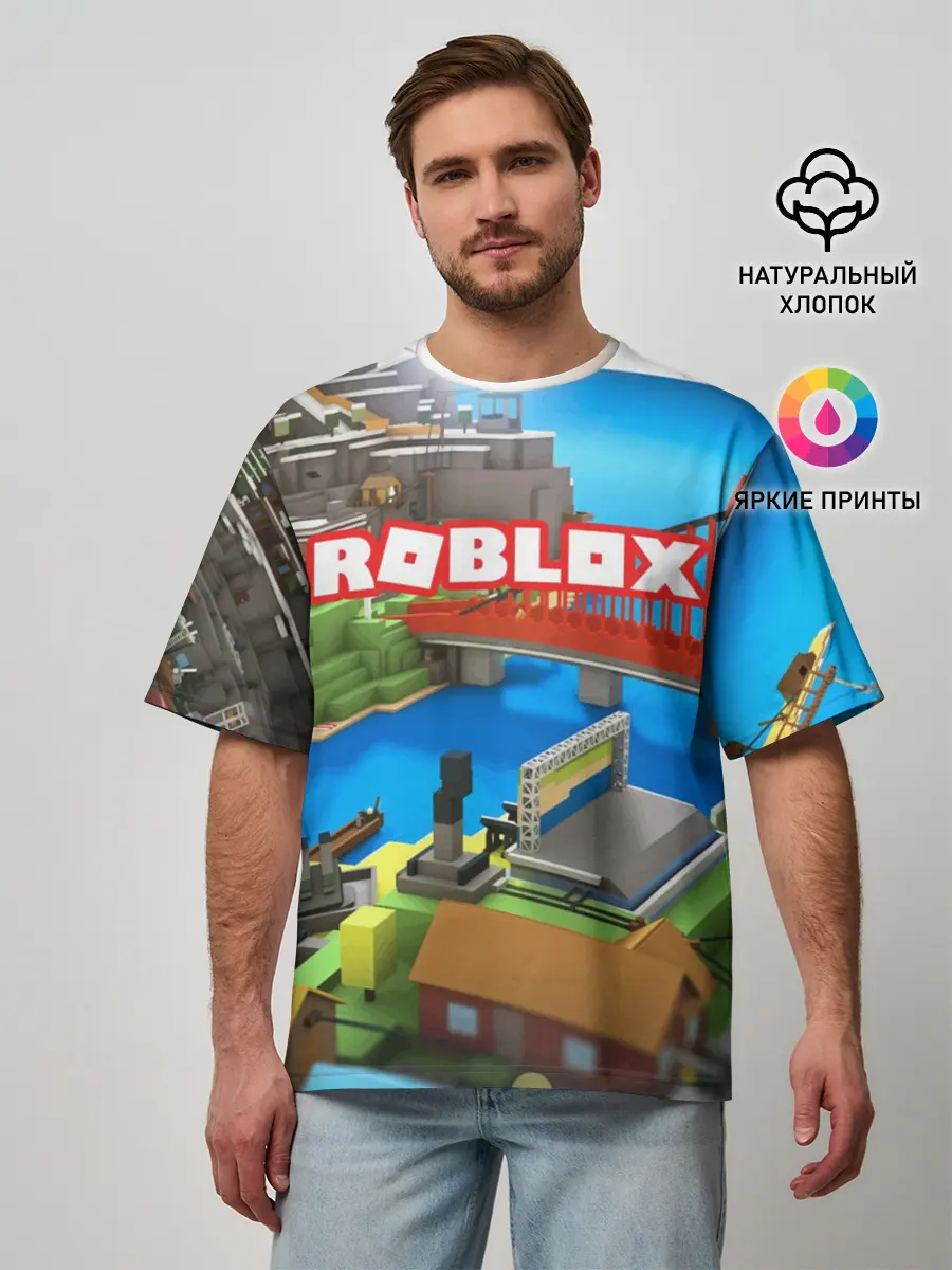 Мужская футболка оверсайз / ROBLOX