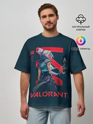 Мужская футболка оверсайз / VALORANT