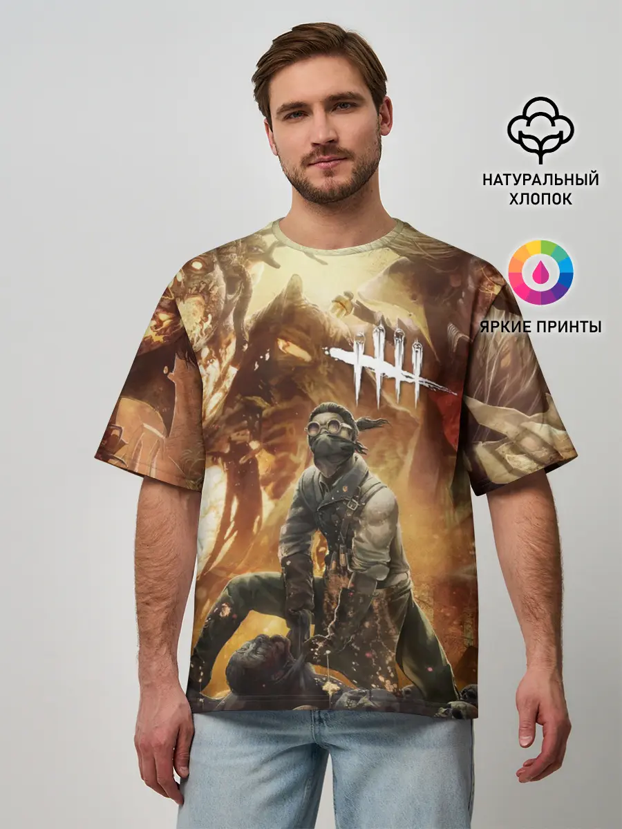 Мужская футболка оверсайз / Dead by Daylight убийцы