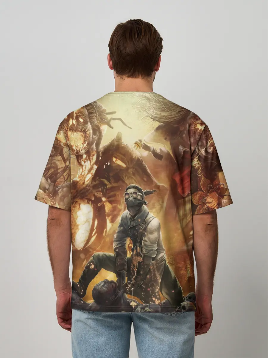 Мужская футболка оверсайз / Dead by Daylight убийцы