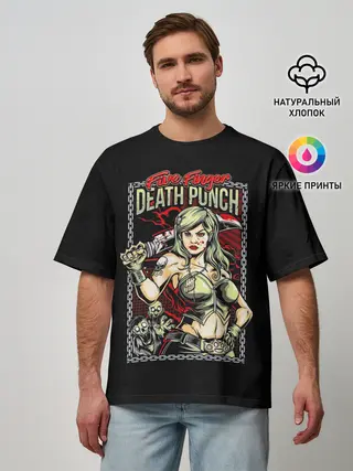 Мужская футболка оверсайз / FFDP Girl