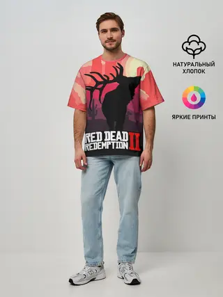 Мужская футболка оверсайз / RDR II