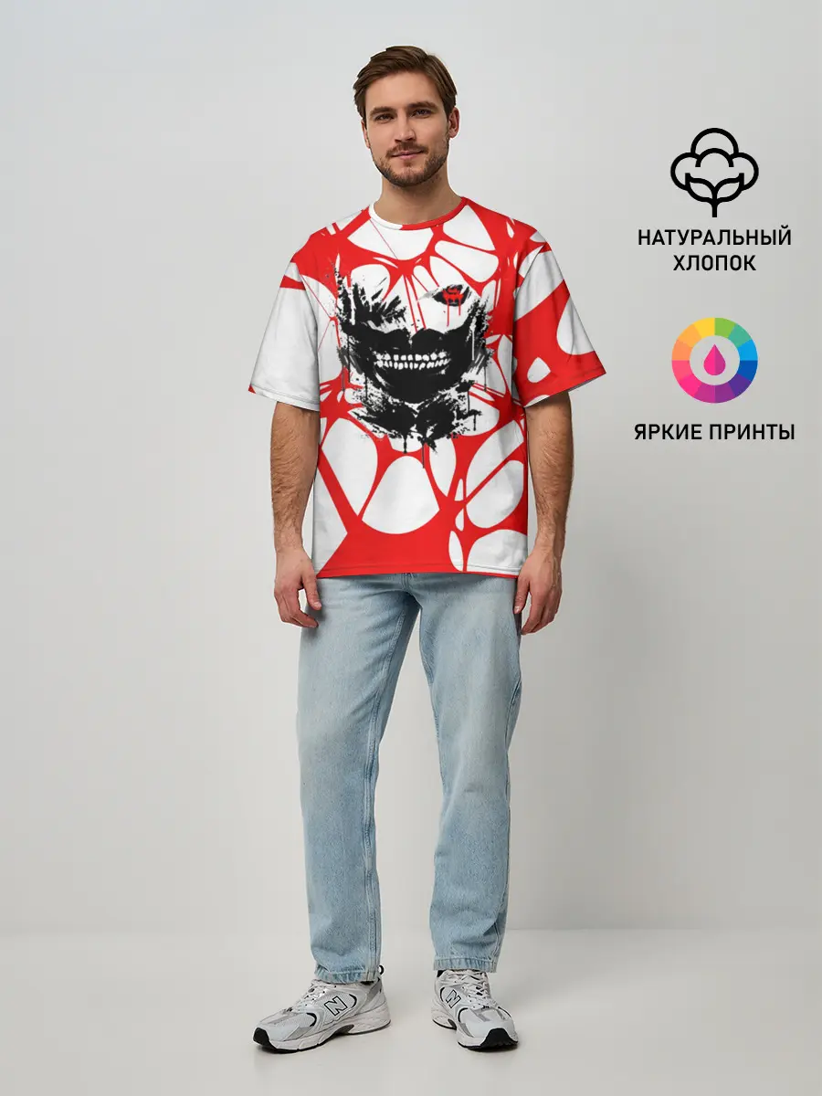 Мужская футболка оверсайз / Канеки Кен