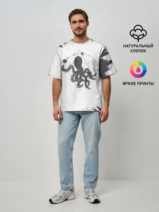 Мужская футболка оверсайз / Ктулху | Cthulhu