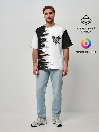 Мужская футболка оверсайз / Velial Squad,