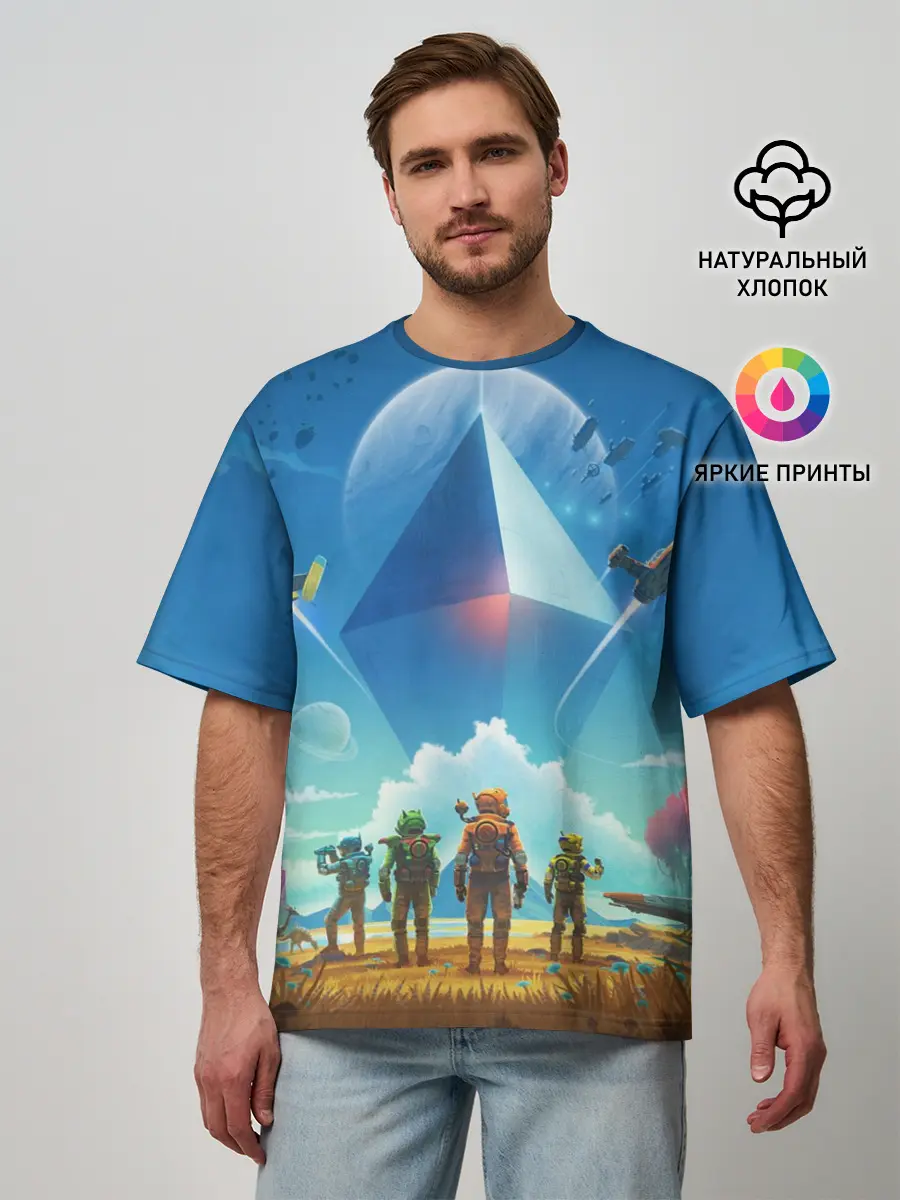 Мужская футболка оверсайз / NMS: Начало