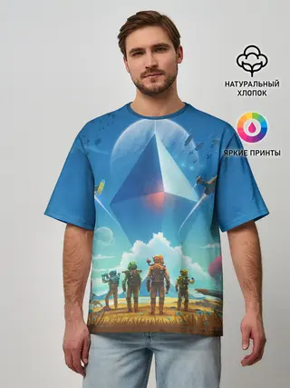 Мужская футболка оверсайз / NMS: Начало