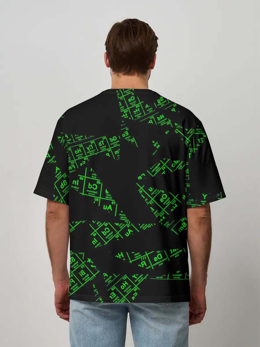 Мужская футболка оверсайз / Химия х Менделеев