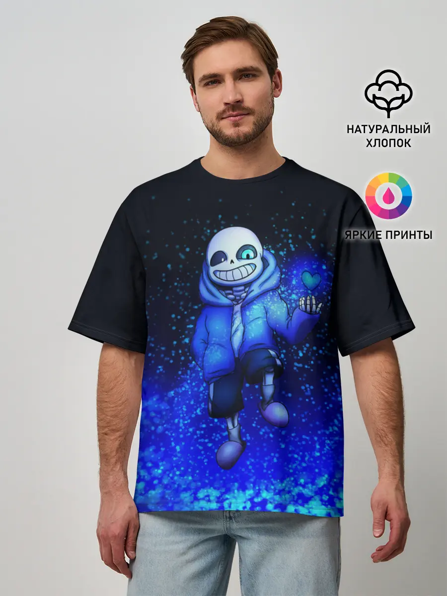 Мужская футболка оверсайз / UNDERTALE